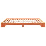  Krevetna konstrukcija Smeđa 200 x 210 cm Čvrsto borovo drvo | shoptok.hr
