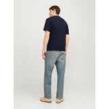 Jack & Jones Majica 'CALEB' mornarsko plava / šafran / bijela | shoptok.hr