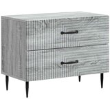  Noćni ormar Siva sonoma 62 x 34 5 x 47 5 cm Konstruirano drvo - Siva sonoma | shoptok.hr