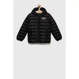 Ea7 Emporio Armani Dječja pernata jakna boja: crna