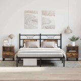 vidaXL Nočna omarica 2 kosa dimljen hrast 40x35x50 cm inženirski les | Shoptok.si
