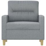 vidaXL Fotelj svetlo siv 60 cm blago | Shoptok.si