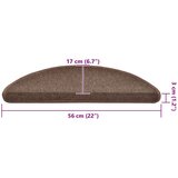 vidaXL Podloge za stopnice 20 kosov kava rjava 56x17x3 cm | Shoptok.si