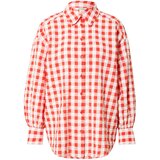 Monki Bluza oranžno rdeča / bela | Shoptok.si