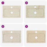 vidaXL Zidni umivaonik krem 38 x 24 x 6,5 cm mramorni | shoptok.hr