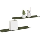  Polica na zidu Zidne 2 pcs Maslinasto zelena 60 x 9 x 2 5 cm - Maslinovo zelena 60 x 9 cm 2 | shoptok.hr