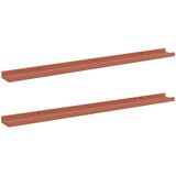  Polica na zidu 2 pcs Crvena 100 x 9 x 3 cm Konstruirano drvo | shoptok.hr