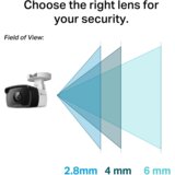 Tp-link VIGI 4MP zunanja IR Bullet mrežna kamera (do 2560 × 1440 H.265+ 30fps) | Shoptok.si