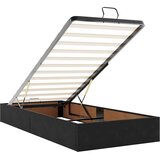 vidaXL Otomanski posteljni okvir z vzmetnicami črn 180x200cm žamet | Shoptok.si