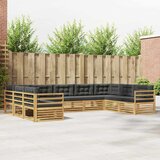  Set vanjskih sofa 9 pcs Bijela i antracit 404 x 245,5 x 73 cm | shoptok.hr