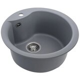  Sudoper Turas 480 sivi s sifonom | shoptok.hr