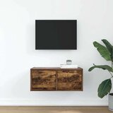 vidaXL TV omarica dimljeni hrast 60x31x25,5 cm inženirski les | Shoptok.si