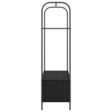  Stalak za odjeću s policama Crni hrast 100x44x160 cm | shoptok.hr