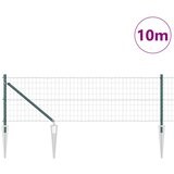 Euro ograda s špicama 10 x 0,4 m Čelik premazan PVC-om Zelena | Eponuda.com