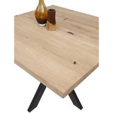 MID.YOU JEDILNA MIZA, masivno hrast črna, barve hrasta | Shoptok.si