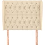  Uzglavlje s ušima krem 93x23x118/128 cm od tkanine | shoptok.hr