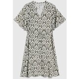 Marisse Patterned Olive Dress | shoptok.hr