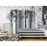 Artgeist PARAVAN 225/172/3 cm rjava, svetlo modra | Shoptok.si