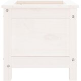  Vrtna sadilica bijela 40 x 40 x 39 cm od masivne borovine | shoptok.hr