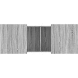 vidaXL Klubska mizica siva sonoma 100x55x40 cm inženirski les | Shoptok.si