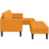  2-delni kavč s blazinami temno rumena tkanina, (22094667) | Shoptok.si