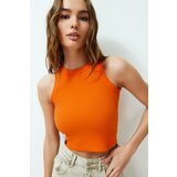 Trendyol Orange Halter Neck Ribbed Flexible Knitted Undershirt cene