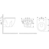 STIL WC školjka Remi Rimless black viseća | shoptok.hr