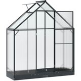  Vrtni staklenik s vratima Antracit 183,5 x 63,5 x 207 cm | shoptok.hr