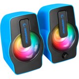  Zvučnici 2.0 gaming RAMPAGE RMS-G7 FALSETTO, 6W, RGB LED blue, 3,5mm + USB napajanje | Eponuda.ba
