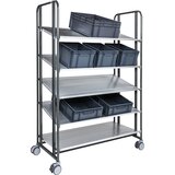 Kongamek Voziček za komisioniranje E-Commerce, 5 polic, DxŠxV 1277 x 638 x 1850 mm | Shoptok.si