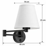 Brilagi Zidna lampa NUBILA 1xE27/15W/230V bela/crna | Eponuda.com