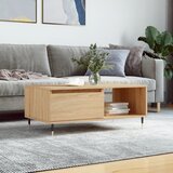 The Living Store Klubska mizica sonoma hrast 90x50x36,5 cm inženirski les - Klubska Mizica, (21575245) Cene