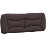  Postelja z vzmetnico temno rjav 120x200 cm blago | Shoptok.si
