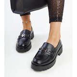 VINCEZA Black moccasins with leather insole | Shoptok.si