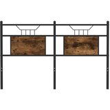  Posteljno vzglavje dimljeni hrast 137 cm inž. les in jeklo, (21829227) | Shoptok.si