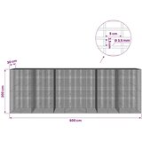  Gabion s žicom debljine 3 5 mm i mrežom 5x2 5 cm 600x30x200 cm - 30 cm 200 cm 600 cm | shoptok.hr