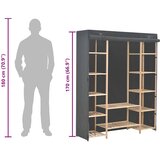  Ormar od tkanine sivi 135 x 40 x 170 cm | shoptok.hr