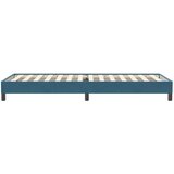 Box spring krevet bez madracem tamnoplavi 80x220 cm baršunasti | shoptok.hr