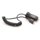 Auto punjac 2u1 (Type-C + USB slot) crni 1A.