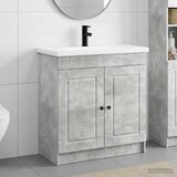  Set namještaja za kupaonicu Betonska siva 56 x 37,5 x 81 cm | shoptok.hr