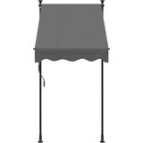 Tenda na uvlačenje antracit 100 x 150 cm od tkanine i čelika | Eponuda.com
