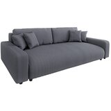 Ropez Tamno siva sklopiva/s prostorom za odlaganje sofa od samta 234 cm Sara – Cijene