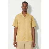 Carhartt WIP Košulja S/S Delray Shirt za muškarce, boja: bež, relaxed, I031465.25TXX