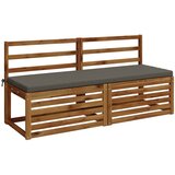  Jastučić za klupu SOEST 100% poliester Siva 140 x 50 x 5 cm Slike