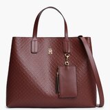 Tommy Hilfiger Torbe Aw0aw18923 Th Icon Satchel Mono Bordo Cene