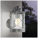 Eglo hilburn 1 spoljna zidna lampa/1, e27, čelik/srebrno | Eponuda.com