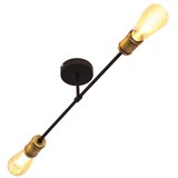  Plafonski luster CAMBRIDGE 2xE27/15W/230V crna/zlatna | Eponuda.com