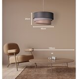  Duolla - Luster na sajli TRIO 1xE27/40W/230V prečnik 45 cm antracit/siva/smeđa | Eponuda.com