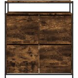 vidaXL Omarica za čevlje s 4 predali dimljeni hrast 100x34x112 cm | Shoptok.si