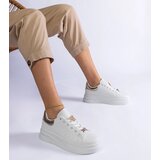 Gemre White platform sneakers decorated with a butterfly Aranda | Shoptok.si